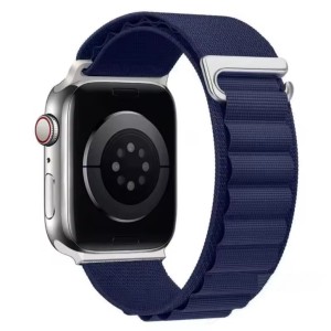 Текстилна каишка с две лица Apple Watch 42/44/45/49mm / синя /